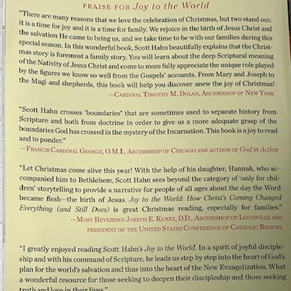 Joy to the World Paperback Book by Scott Hahn Christ's Coming Christmas - Picture 15 of 16